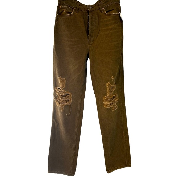 🎉HP🎉 We The Free Lasso High Rise brown jean size 28 NWT - Picture 2 of 8